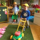 In de tuin - bloemen voor mama