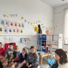 Juf Eline en César kwamen op bezoek! 