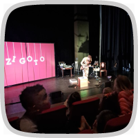 Muzikale voorstelling 'Zigoto' in de Handelsbeurs